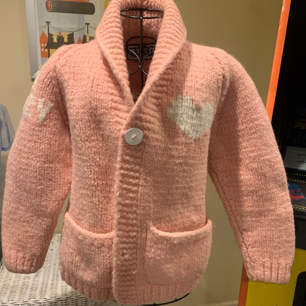 Pink knit GOGO Sweater from Canada